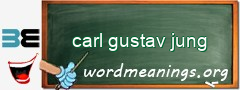 WordMeaning blackboard for carl gustav jung